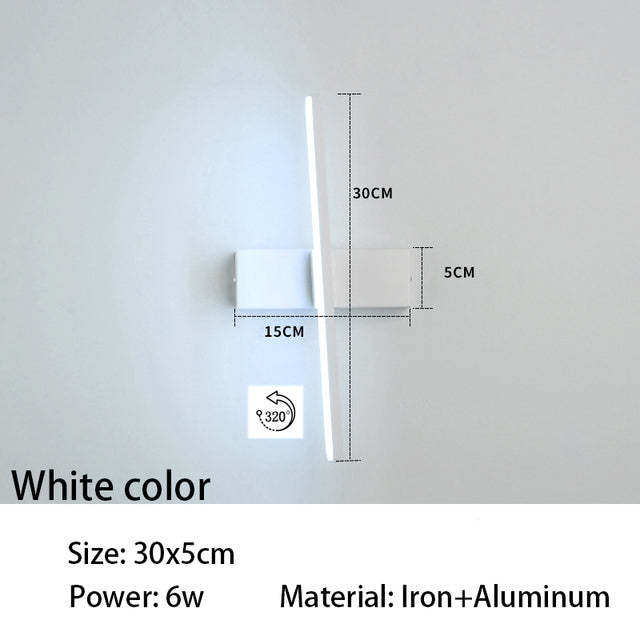 Moderna lámpara de pared LED con formas originales Atticus