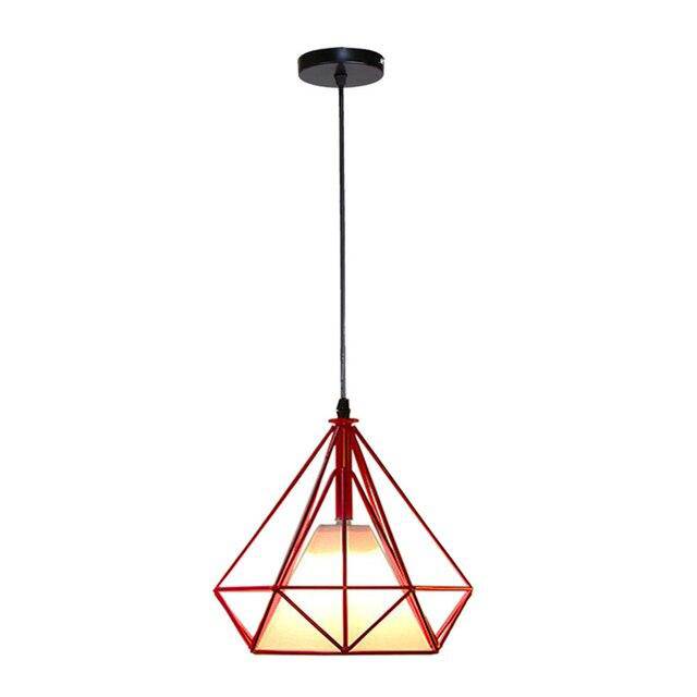 Suspension cage vintage colorée Luminy