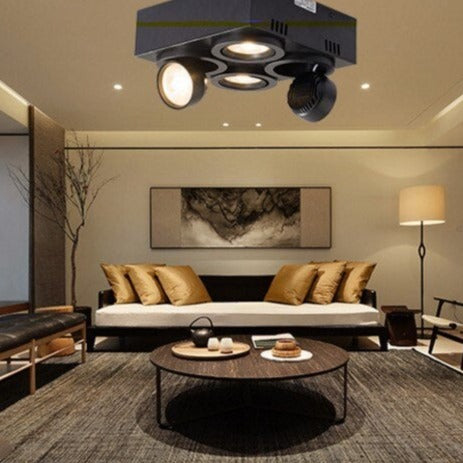 Lámpara de techo LED moderna Montaine, extraíble y regulable
