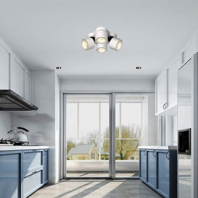 Spot moderne LED avec 4 lumières réglables Faling - vue 3 sur 4