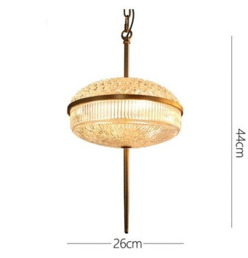Suspension vintage style oriental en verre Helia - vue 6 sur 6