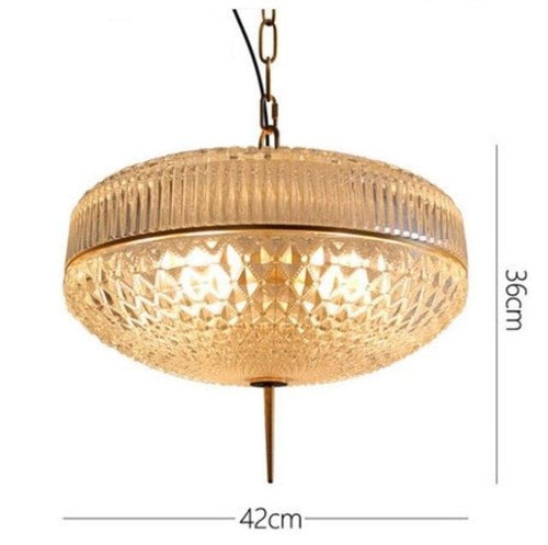 Suspension vintage style oriental en verre Helia - vue 7 sur 6