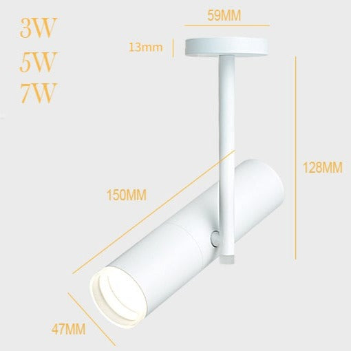 Spotlight modern LED with adjustable angle and orientation Niko