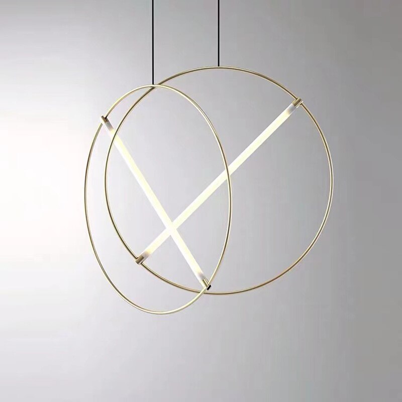 pendant light modern LED ring with light bar Juncal