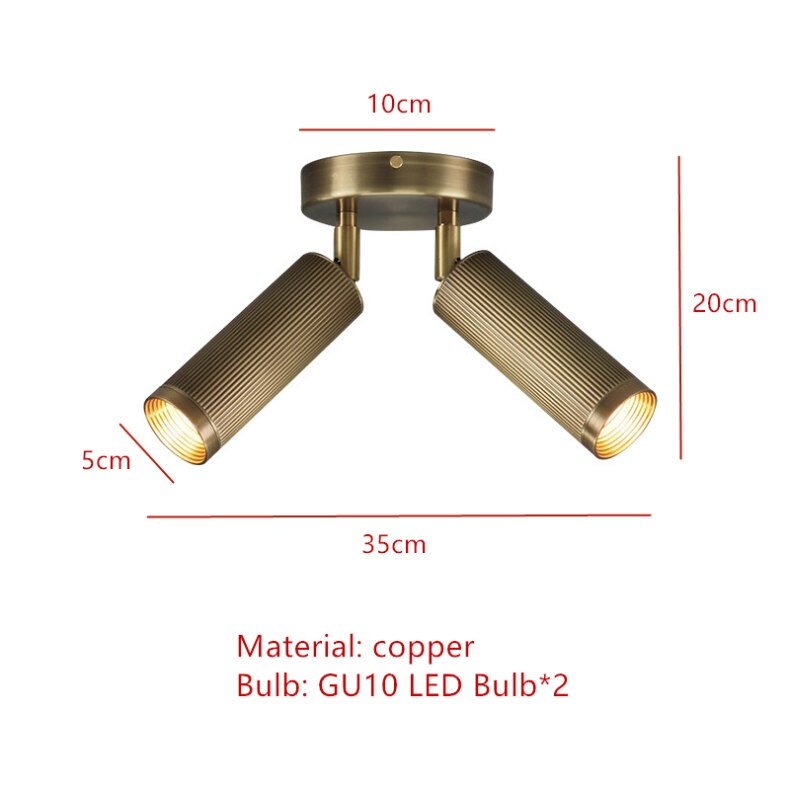 Plafonnier moderne LED style spotlight réglable Tulia