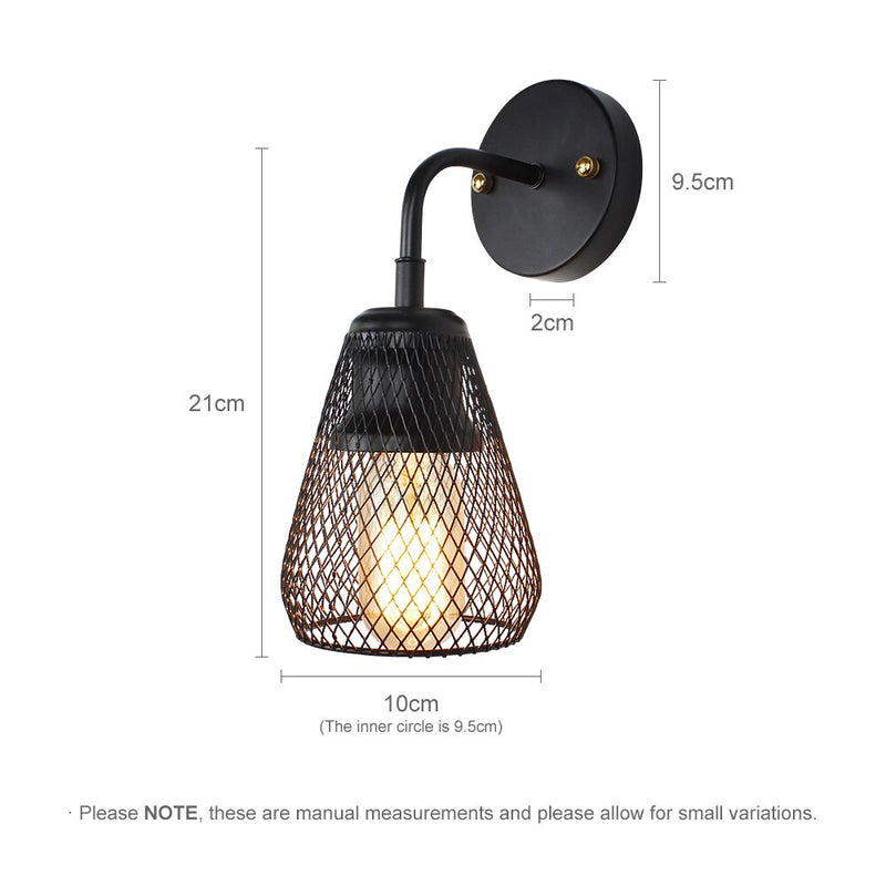 Moderno aplique LED de metal negro Ovo