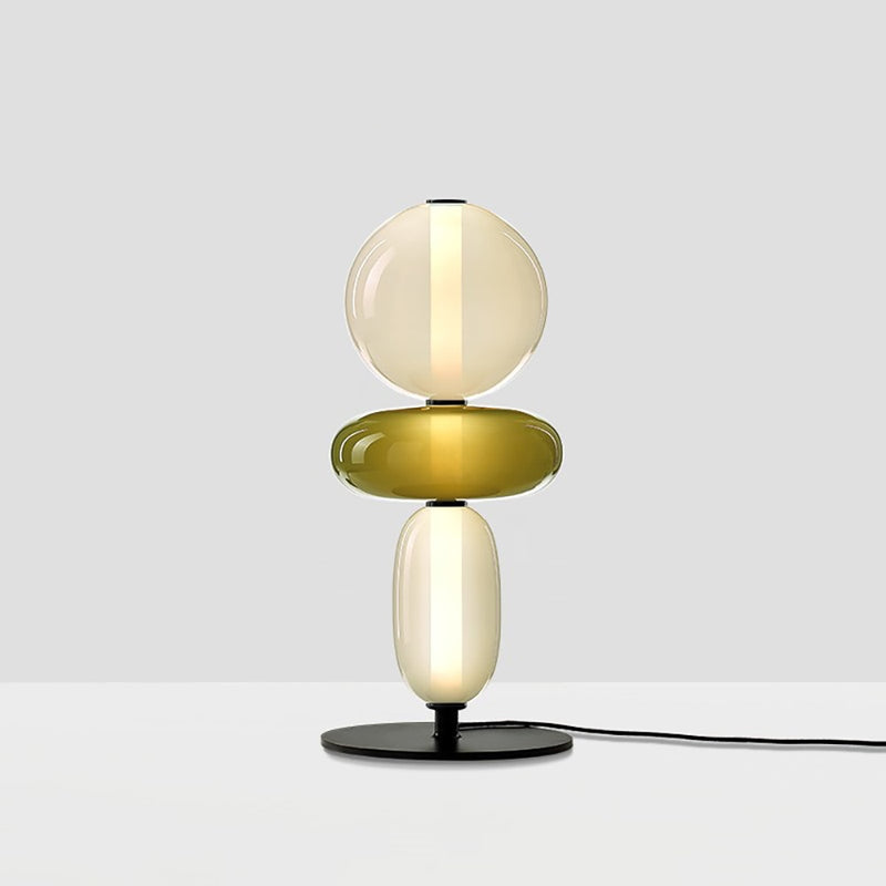 Albane modern LED table lamp in the shape of stones