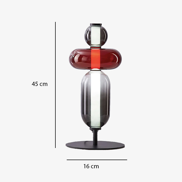 Lampe à poser moderne LED en forme de pierres Albane - vue 11 sur 11