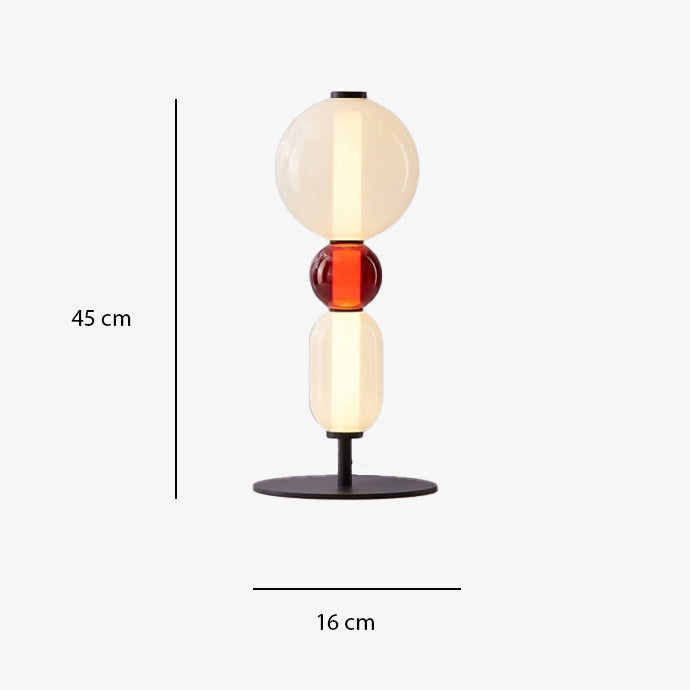Lampe à poser moderne LED en forme de pierres Albane