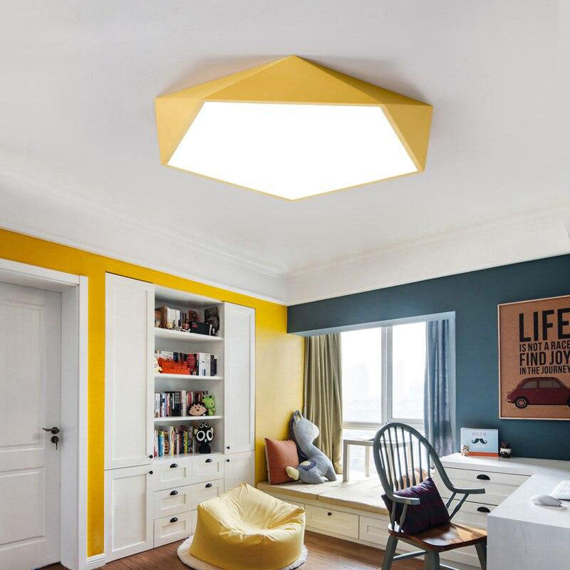 Ceiling Design LED Color geometric