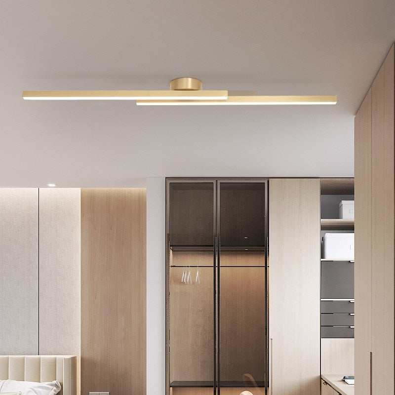 Plafonnier design LED linéaire et minimaliste Dallas