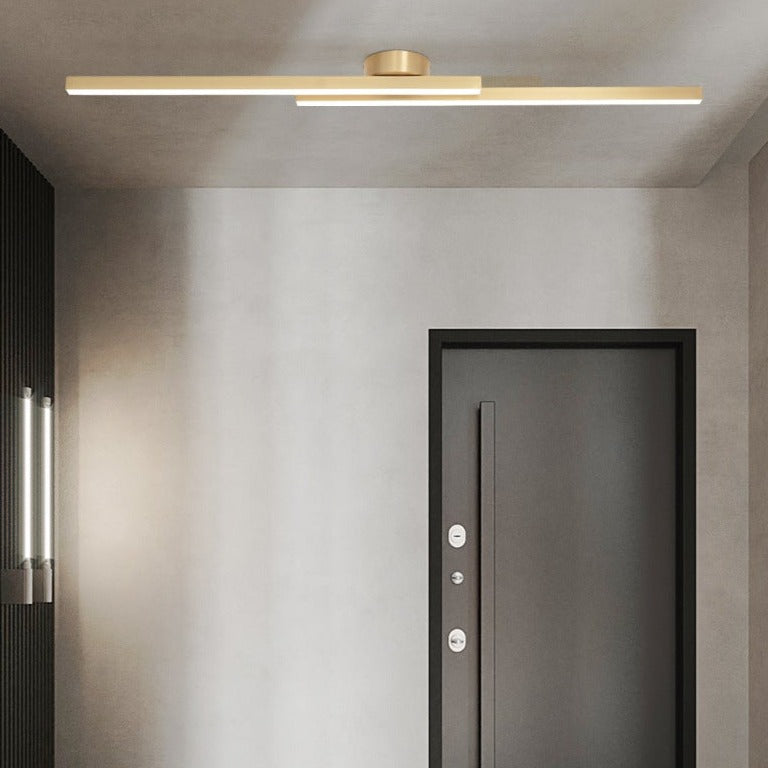 Plafonnier design LED linéaire et minimaliste Dallas