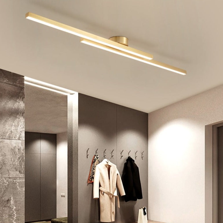 Plafonnier design LED linéaire et minimaliste Dallas