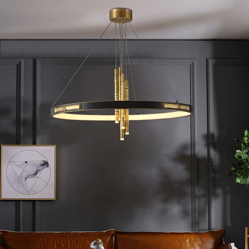 Lustre moderne et circulaire style chinois luxury Yoshi - vue 4 sur 6