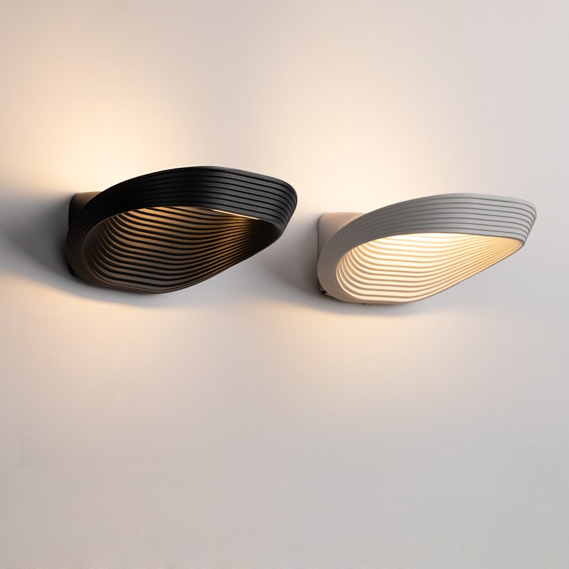 wall lamp oval and laminated metal design wall Karina