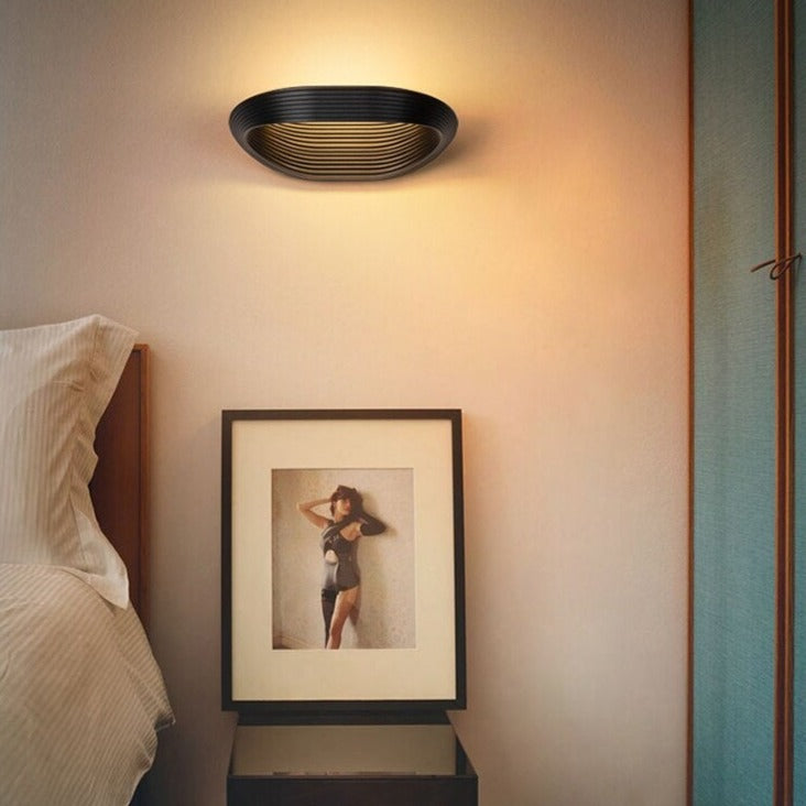 wall lamp oval and laminated metal design wall Karina