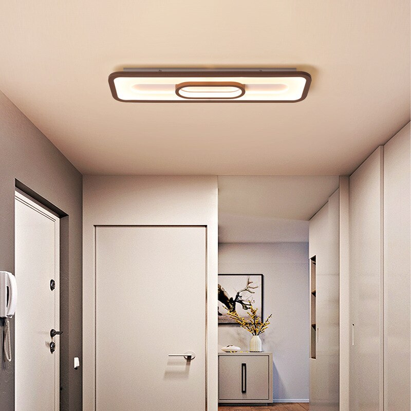 Estaccia modern minimalist rectangular LED ceiling light