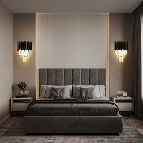 wall lamp modern wall with 4 levels of luxury Etto crystals