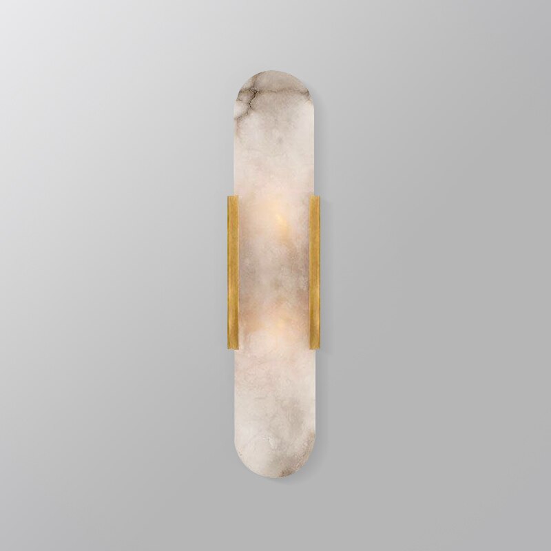 wall lamp cylindrical marble effect design wall Aïda