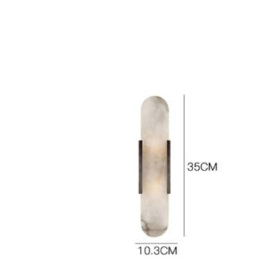 wall lamp cylindrical marble effect design wall Aïda