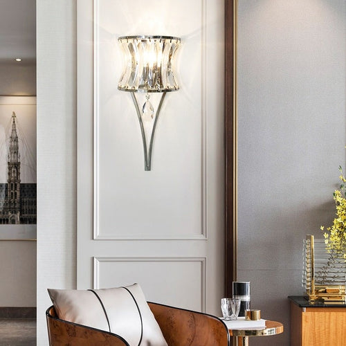Applique murale moderne lampe torche en verre luxury Sandro - vue 6 sur 7