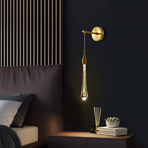 Lujo Gabriella moderna lámpara de pared de oro colgante