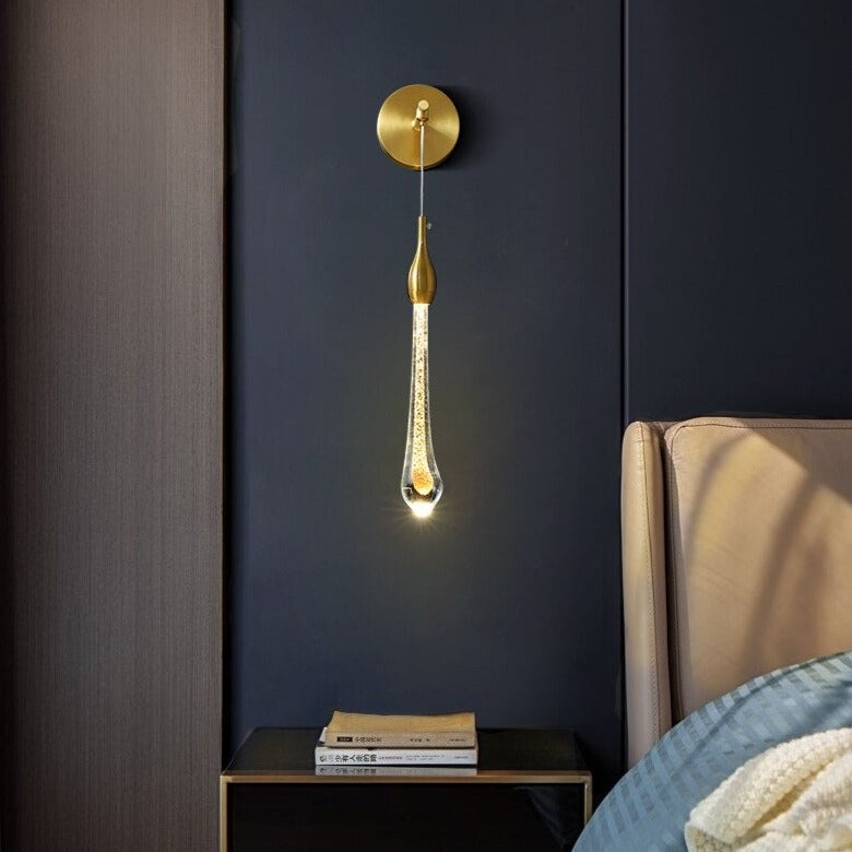 Lujo Gabriella moderna lámpara de pared de oro colgante