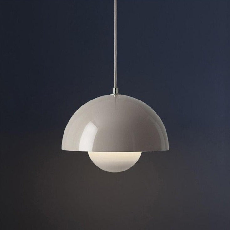 Suspension moderne avec abat jour demi-cercle coloré Maryana