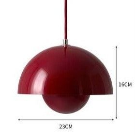 Suspension moderne avec abat jour demi-cercle coloré Maryana