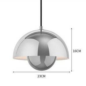 Suspension moderne avec abat jour demi-cercle coloré Maryana
