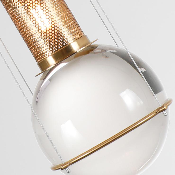 pendant light retro with crystal ball Olivia
