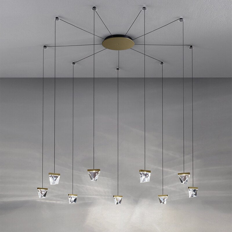 Plyzia crystal spider chandelier