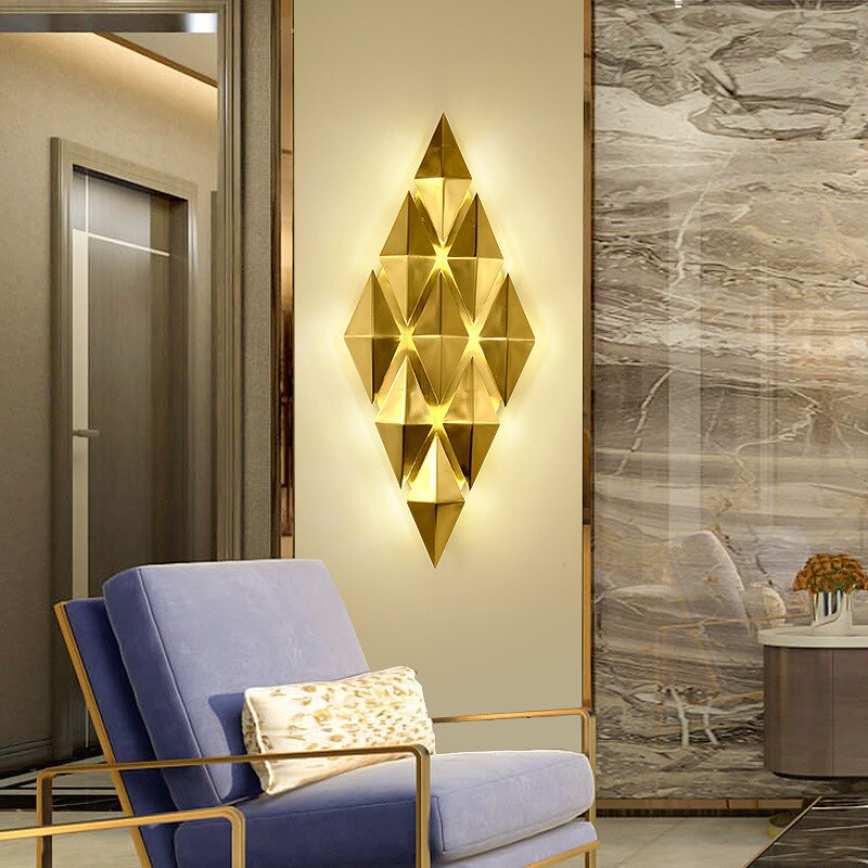 wall lamp modern diamond-shaped wall Dyamantina