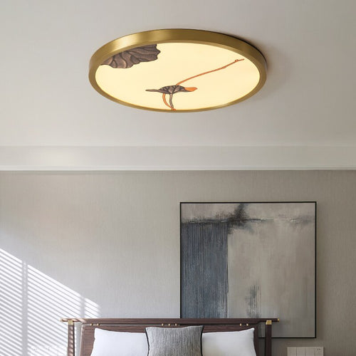 Plafonnier moderne et rond style chinois Seungri - vue 2 sur 5