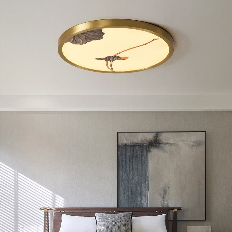 Plafonnier moderne et rond style chinois Seungri - vue 2 sur 5