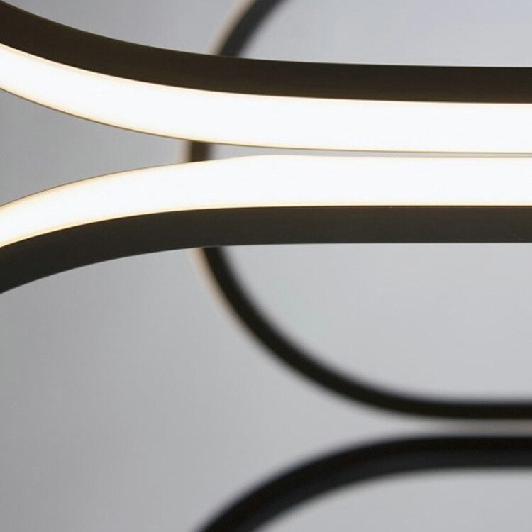 Lustre moderne LED en forme d'arc Unalli