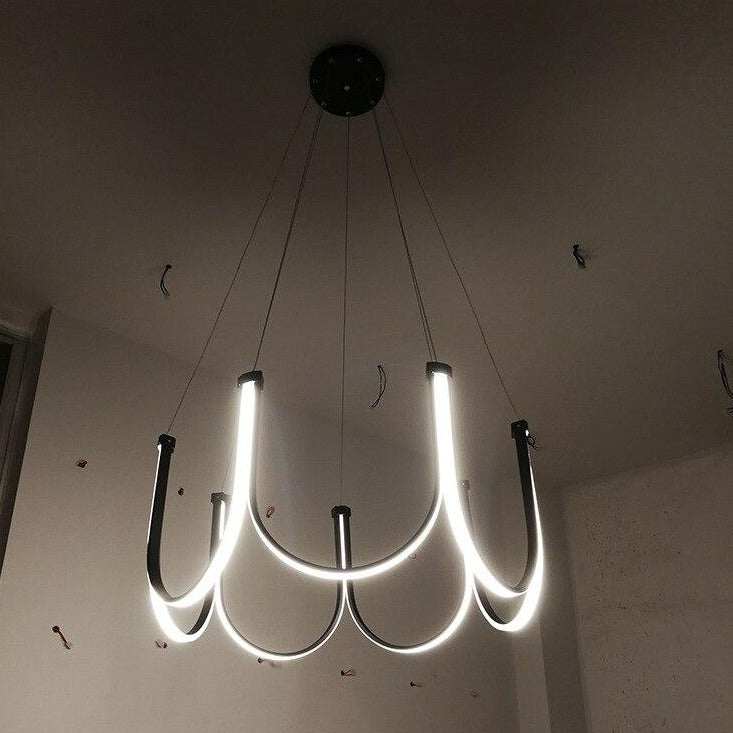 Lustre moderne LED en forme d'arc Unalli