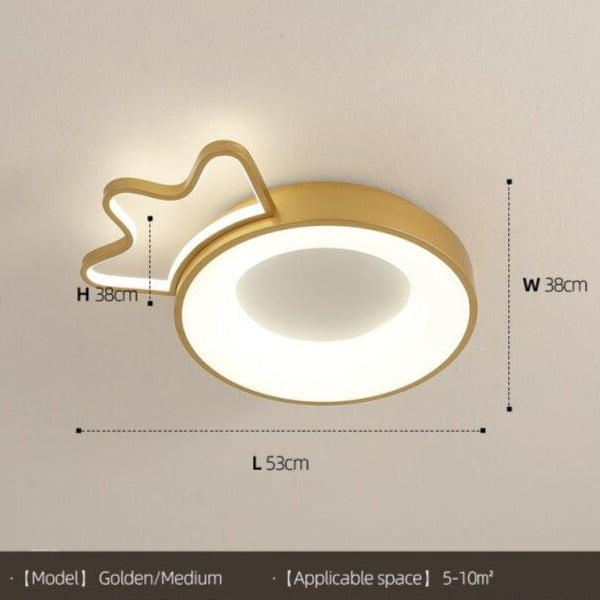 Plafonnier enfants LED en forme de couronne colorée Principesa