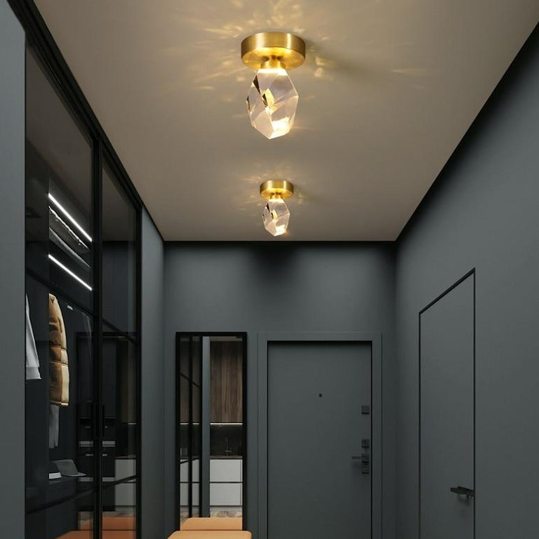 Plafonnier moderne LED en forme de pierre précieuse Ayola - vue 3 sur 8