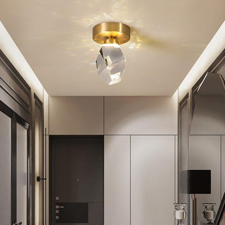 Plafonnier moderne LED en forme de pierre précieuse Ayola - vue 6 sur 8