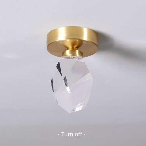 Plafonnier moderne LED en forme de pierre précieuse Ayola
