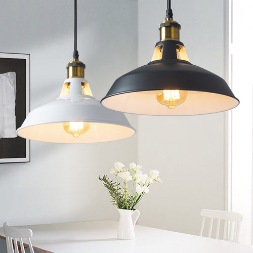 pendant light industrial with lampshade straight metal neck Inna