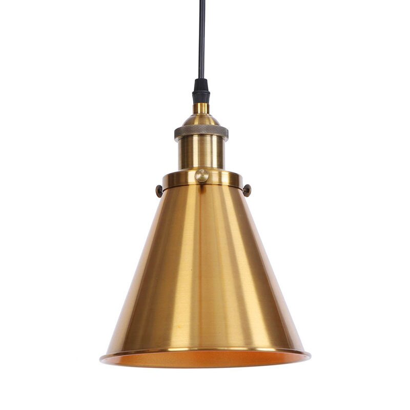 pendant light industrial with lampshade conical metal Shorah