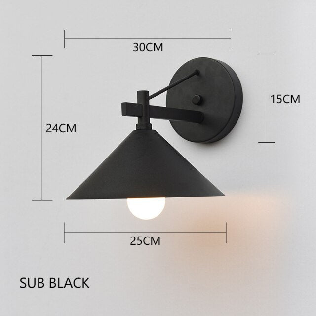wall lamp Industrial metal wall-mounting Courty
