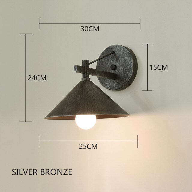 wall lamp Industrial metal wall-mounting Courty