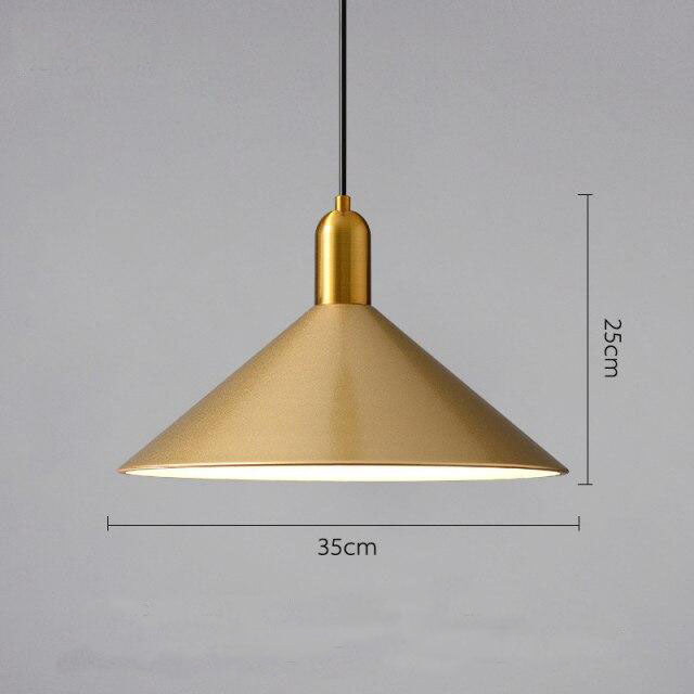 Suspension moderne LED avec abat-jour en métal Malia