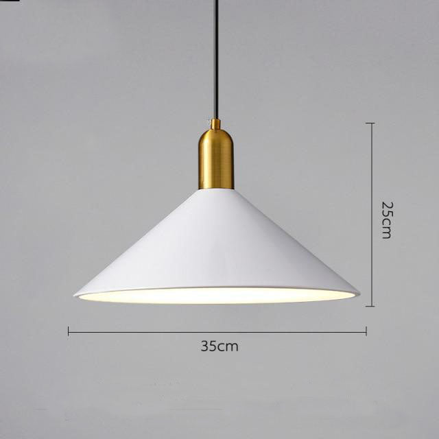 Suspension moderne LED avec abat-jour en métal Malia