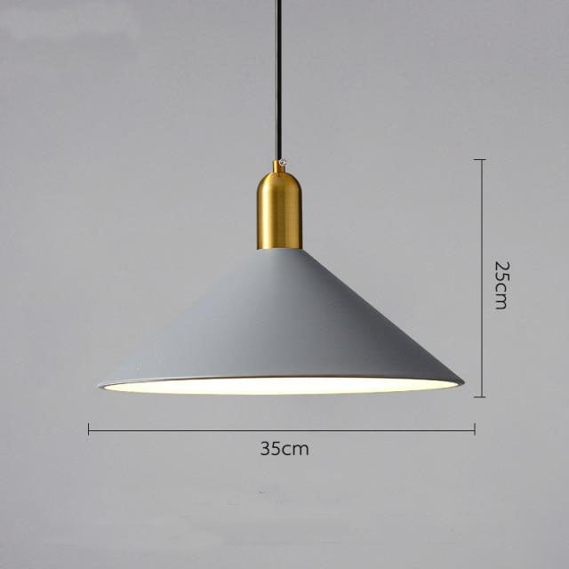 pendant light modern LED with lampshade metal Malia