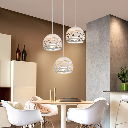 Suspension design blanc arrondis à trous LOFAHS