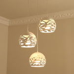 Suspension design blanc arrondis à trous LOFAHS